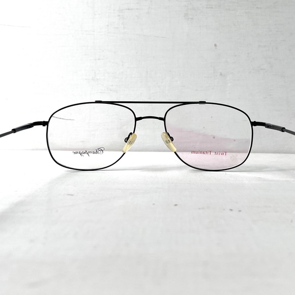 KOBE Twist Titanium Low Profile Black Vintage Metal Aviator Eyeglasses - Picture 5 of 13